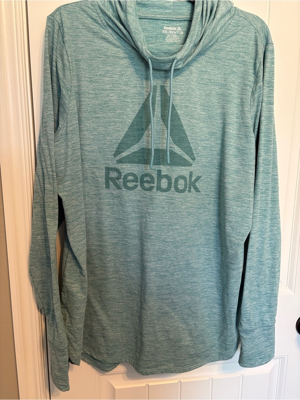 Reebok Men’s Teal Crewneck Pullover with Logo